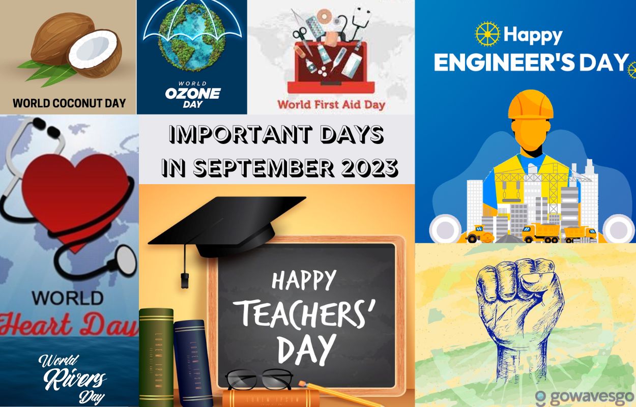  List of Important Days in September 2023