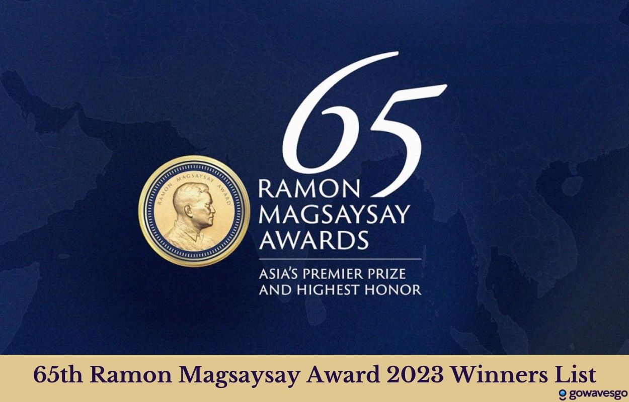 65th Ramon Magsaysay Award 2023 Winners List - Go Waves Go