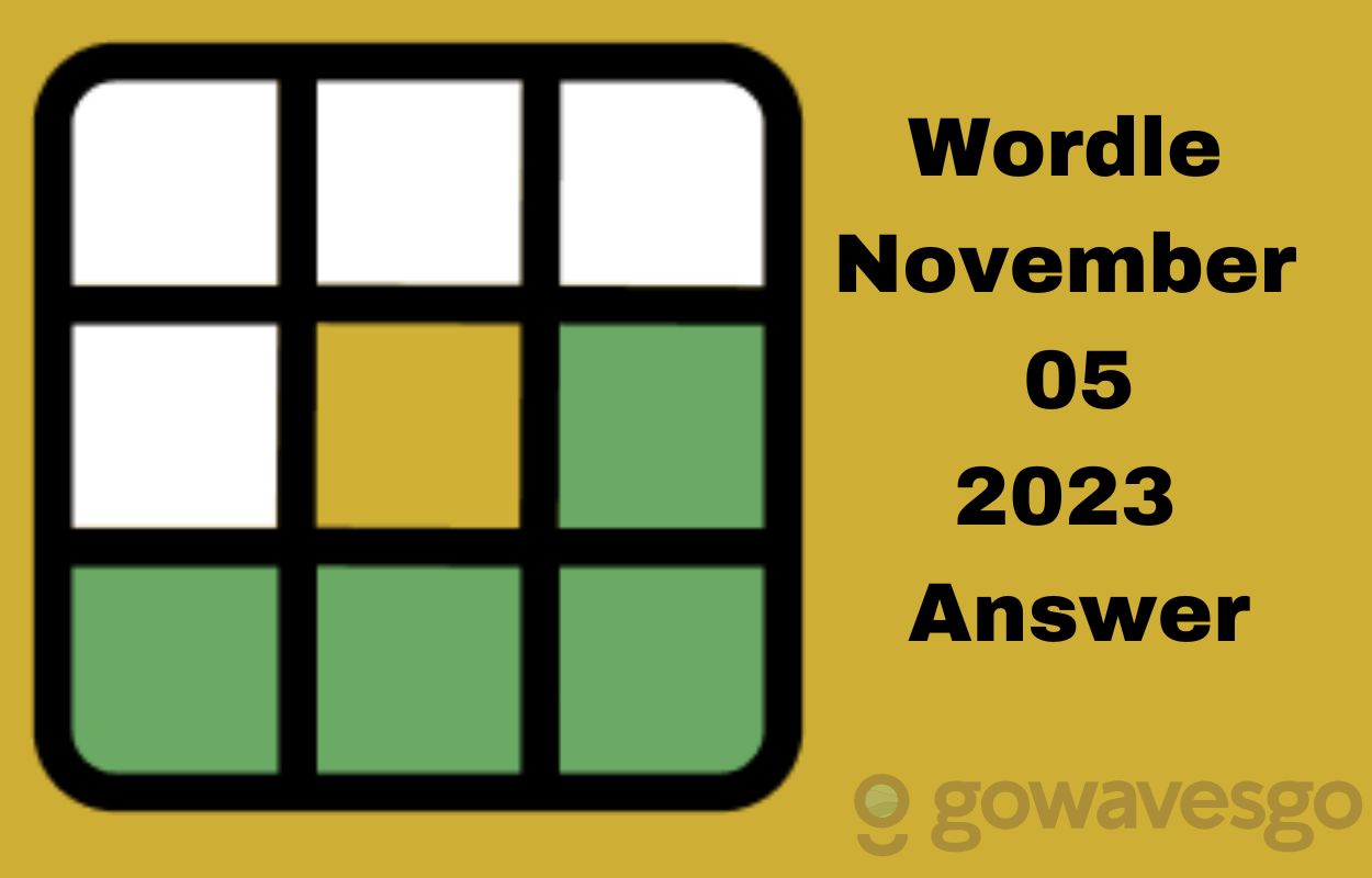  Wordle Answer (Level 869) November 05, 2023