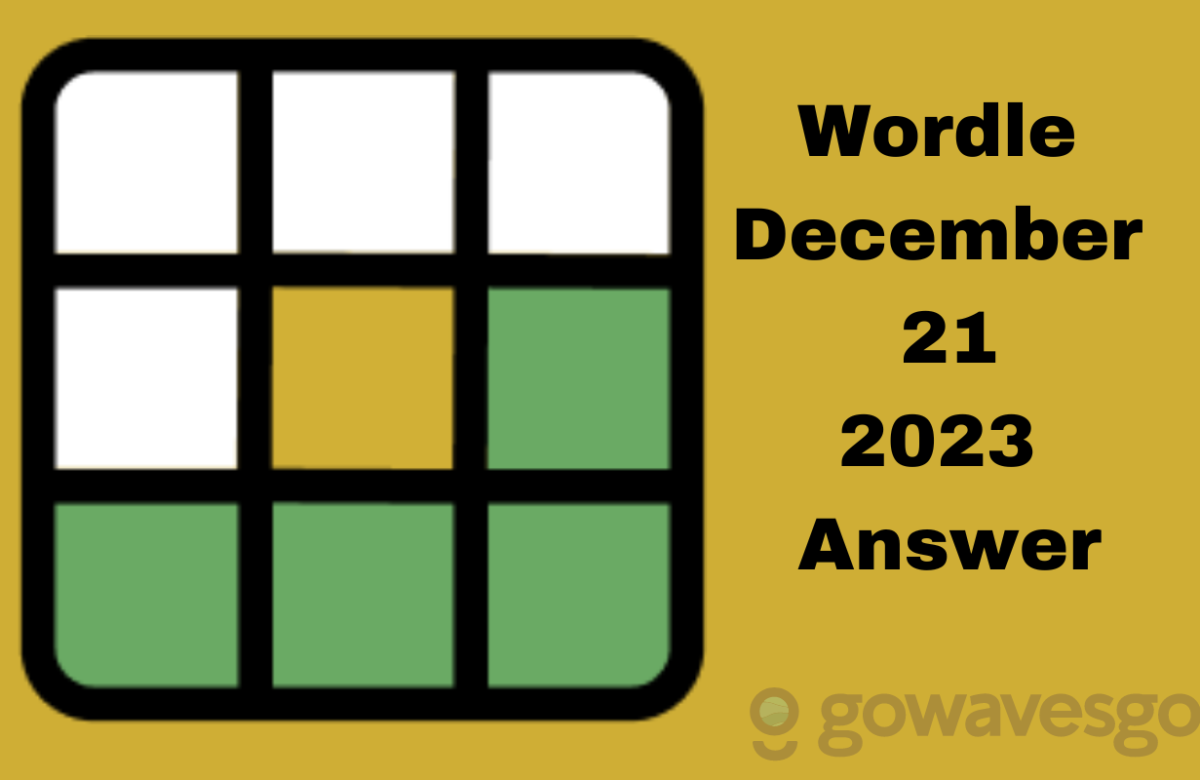 Wordle Answer (Level 915) December 21, 2023