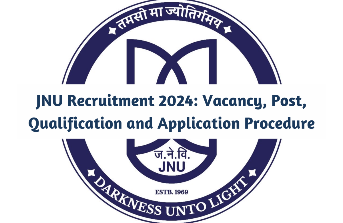 JNU Recruitment 2024 Vacancy: Check for Post, Qualification and Application Procedure